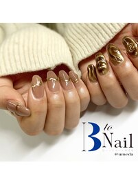 ミラーニュアンスネイル