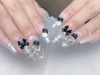 カナネイル(KANA.nail)/長さだしバレンタインネイル