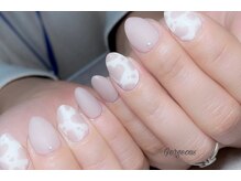 ゴージャス ネイル アンド スクール(Gorgeous)/ピンクグレー×レオパード