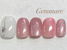 ワンポイントニュアンスネイル