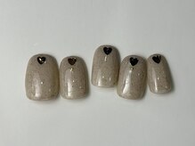 ネイルメゾン 天神店(NAIL MAISON)/ホログラムハートシンプル¥7000