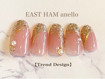 イーストハムアネーロネイル(EAST HAM anello nail)/定額トレンドデザイン¥8800