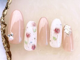 薔薇ネイル¥8980