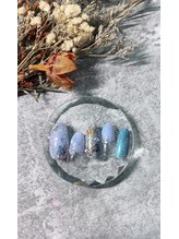 ルミライズ(Lumirise)/梅雨きらきらネイル