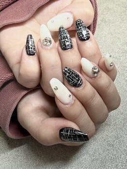 エーナイン イオン一関店/冬ツイードネイル