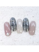 ネイルアンドまつげ リュフェール 五反田(Nail Lufaire)/シースルーチェック