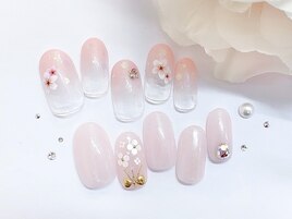 ガーリーフラワーネイル☆