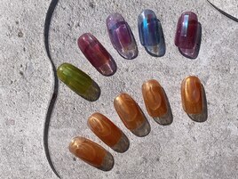 ちぐはぐ☆アシンメトリーネイル