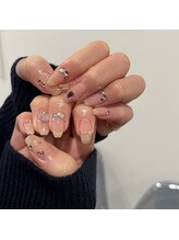 ムーイ 外苑前(mooi.)/pink bijou nail