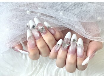 フラッシュマグ×白フレンチ