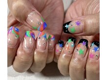 2時間コース。しっかりアートネイルにしたい方向け。