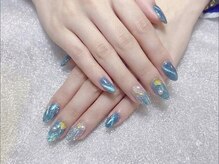 エイチスリー(H3)/幻想的なディープブルーネイル