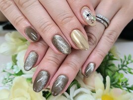 【山川】大人気マグネットネイル