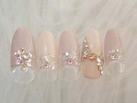 Dコース￥9790　リボンビジュー