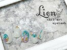 イベントネイル★水面風ネイル