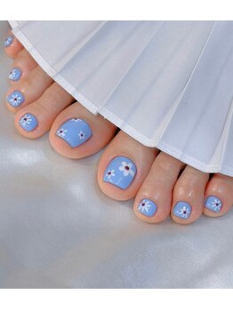 ヘブン ネイル 鶯谷(HEAVEN Nail)/爽やかな夏にぴったりのフット