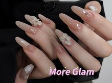 モアグラム 池袋東口店(More Glam)/持ち込み　フラワーネイル