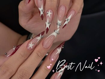ベストネイル 横浜店(Best Nail)の写真/駅から1分！チップ長さだし手描きネイルで理想の指先を演出。繊細アートで魅了して☆横浜/ワンホンネイル
