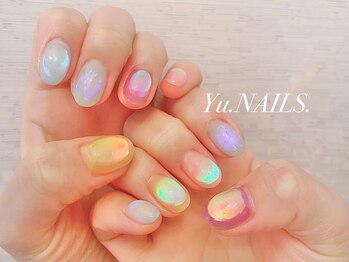 ユーネイルズ 恵比寿(Yu.NAILS.)/うるうるオーロラキャンディ◎氷