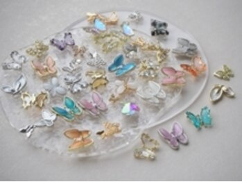 ネイルアート ジマー/蝶々パーツ