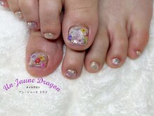 アン ジョーヌドラゴ/【フットネイル】お花ネイル