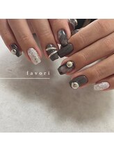 ファボリ(favori)/ブラック×シルバー