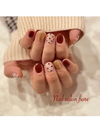 ハートいっぱい推しネイル赤担当