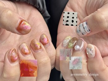 アシンメトリー デザイン