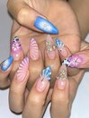 個性派夏ネイル