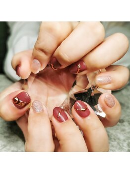 ニーネイル(Nii Nail)/ワンカラー+アート