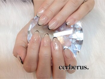 サーベラス(Cerberus.)の写真/【シンプルなのに際立つ大人ネイル♪】豊富なカラーとパーツで個性に合わせたデザインをご提案いたします◎