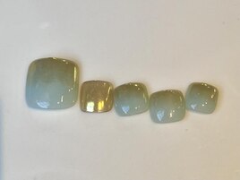 ミントグリーンミラーグラデ