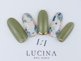 YA-2ボタニカルフラワーネイル