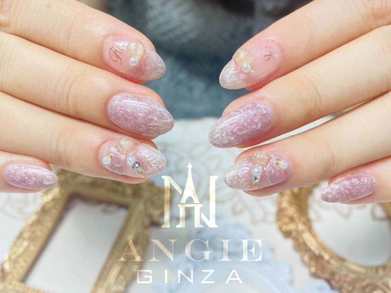 2023年夏】イニシャルのネイルデザイン集|人気順|2ページ目