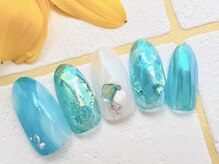 アミネイルズ(AmiNails)/うるうる氷ネイル♪