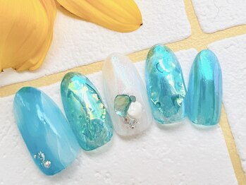 アミネイルズ(AmiNails)/うるうる氷ネイル♪