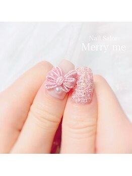 リボンツイードネイル