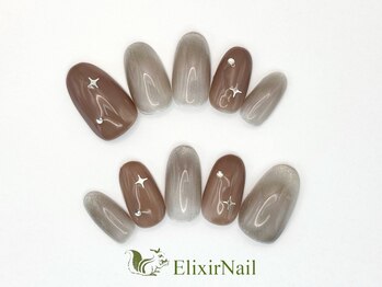 エリクサーネイル 神田(Elixir Nail)/シンプル/クーポン使用