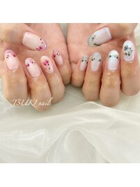 押し花ネイル