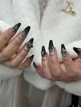 グラデーションマグネットネイル