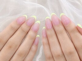 自爪　フレンチ　オフィスネイル