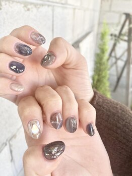 ニキ ヘアー ネイル(niki hair nail)/グレーニュアンス