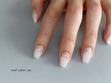 ソウ 難波店 nail salon Sou/ホワイトネイル☆
