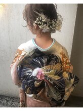 カシェット(cachette)/お着物×ふわふわアップスタイル