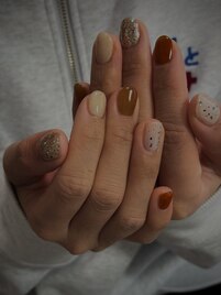ちぐはぐワンカラー