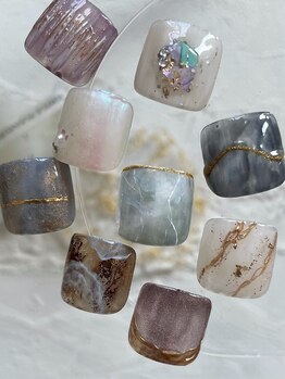 ビーストバイブランカ 西尾(BEEst by BLANCA NAIL)の写真/お洒落は足元から★絶妙なカラーやニュアンスアートも◎高技術だからできる似合わせネイルをお楽しみ下さい