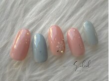 ネイルサロン ソレイユ(Nailsalon Soleil)/定額シンプルデザイン ￥6500