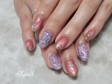 紫陽花ネイル