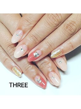 ネイルアンドまつげエクステ専門サロン スリー(THREE)/ワンポイントデザイン