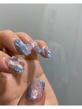 アオ 渋谷(ao.)/水色ネイル